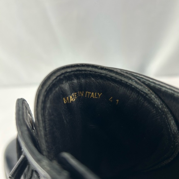 Prada Spazzaloto Leather Combat Boots - Picture 7 of 13